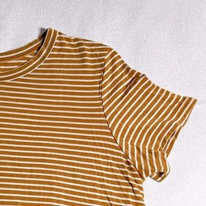 American Eagle Yellow Stripped Shirt